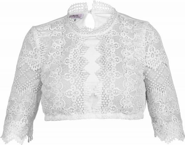 Dirndlbluse Elanda-Norena offwhite halbarm Spitze Marjo