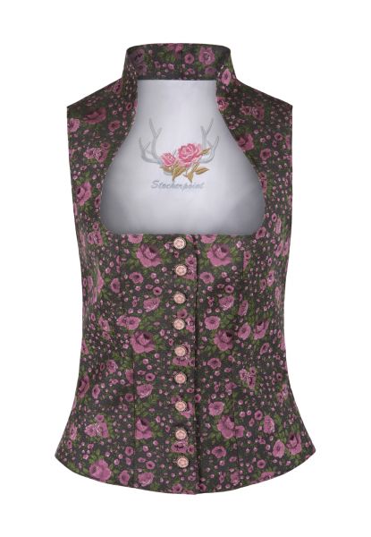 Trachtenmieder Darcy beere rosa anthrazit Stockerpoint