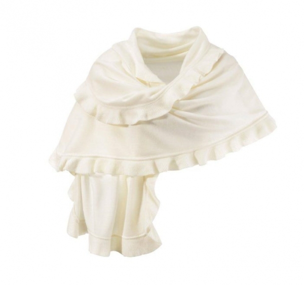 B-Ware / 2. Wahl - Trachten Poncho Gaißach creme Schal Stola Purset