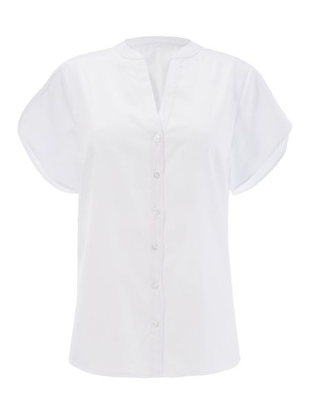 B-Ware / 2. Wahl Trachtenbluse Tränkmühle weiß kurzarm Love Nature
