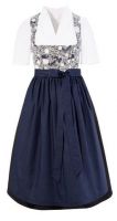 B-Ware / 2. Wahl - Dirndl 70cm midi Unterkarpfsee blau weiß Set 3-tlg Naber Collection B-Ware / 2. Wahl - Dirndl 70cm midi Unterkarpfsee blau weiß Set 3-tlg Naber Collection