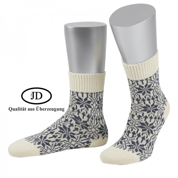 Norwegersocken Socken Marksteft natur grau JD