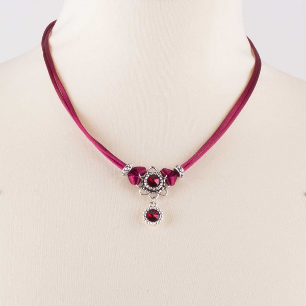 Dirndlkette Uttenreuth bordeaux rot Lusana