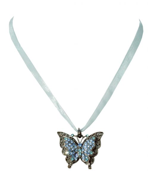 Dirndlkette Harham blau Schmetterling