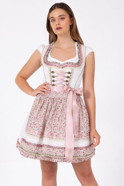 B-Ware / 2. Wahl - Dirndl mini 50 cm Mon Amour ecru Krüger