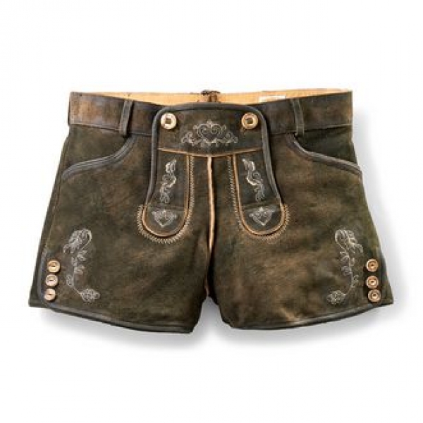 Lederhose kurz Dalia russ braun alt Country Maddox