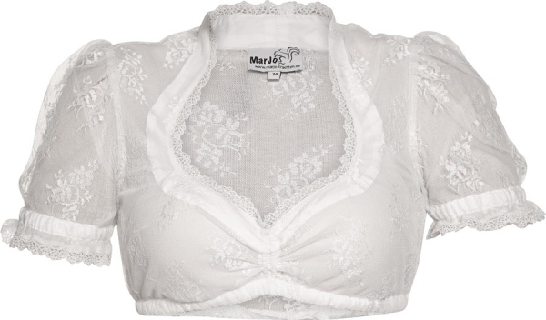 Dirndlbluse Fenja-Lauren off white ecru Spitze Marjo