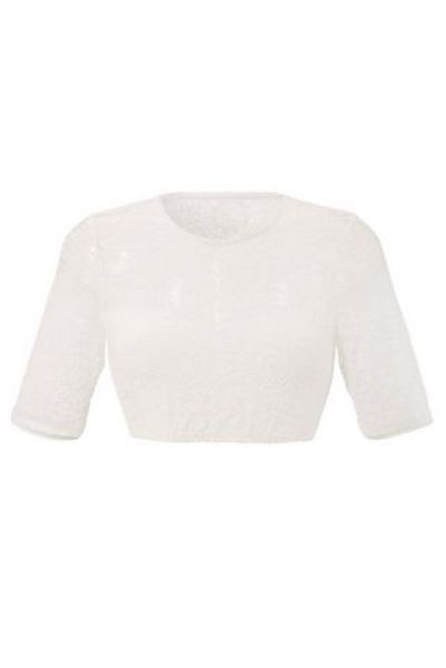 B-Ware / 2. Wahl - Dirndlbluse Bachhagel creme kurzärmelig Nina von C.