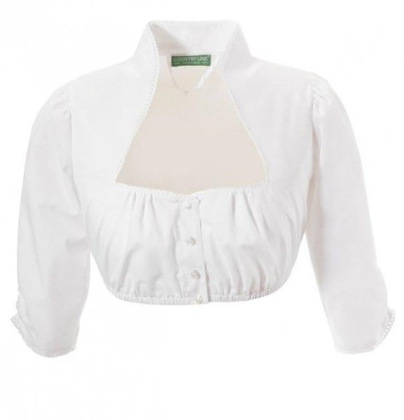 Dirndlbluse Beilenberg weiß 3/4 Arm Country Line