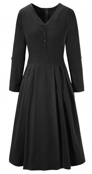 Trachtenkleid Landhauskleid lang 72 cm Wasserwimm schwarz Naber Collection