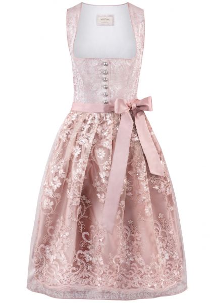 B-Ware / 2. Wahl - Dirndl midi 70 cm Sidonia rose rosa Stockerpoint