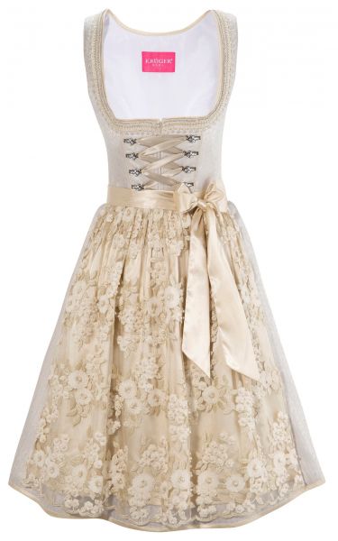 B-Ware / 2. Wahl - Dirndl 60 cm Sachserhof creme Krüger Madl