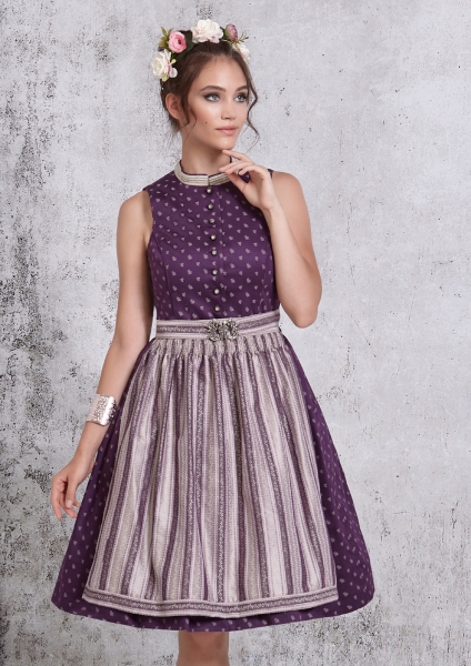 Dirndl midi 60 cm Obersöchering lila Trachten Stoiber