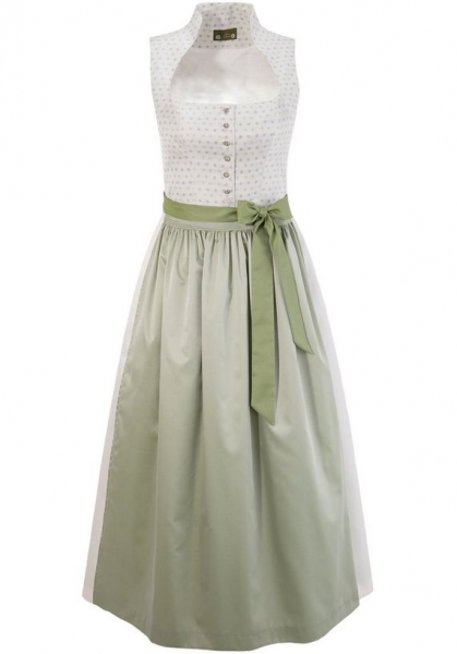 Dirndl lang 100 cm Schweibing ecru grün Love Nature