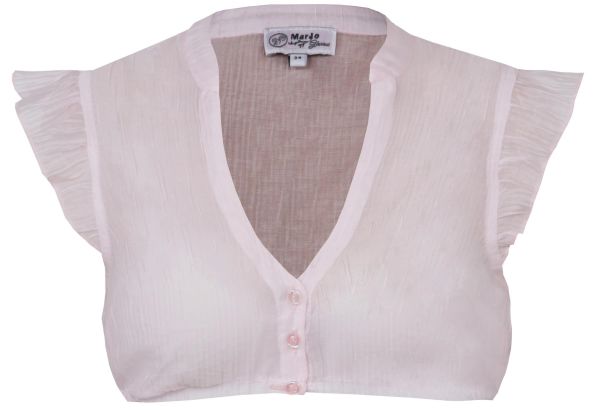 Dirndlbluse Waldbrunn puderrosa Flügelarm Marjo