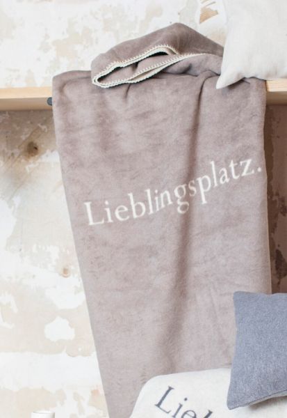 B-Ware / 2. Wahl - Wohndecke &quot;Lieblingsplatz&quot; sand rauch
