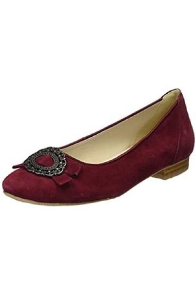 Trachten Ballerina Rimbach bordeaux rot Leder Hirschkogel
