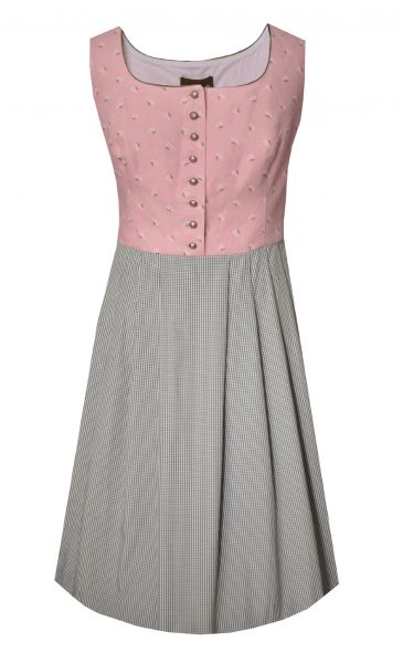 Dirndl midi 70 cm Hadermarkt rosa grün OHNE SCHÜRZE Love Nature