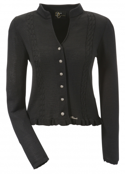 Damen Strickjacke Denise schwarz Trachten Deiser