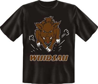 Trachtenshirt Wuidsau schwarz T-Shirt