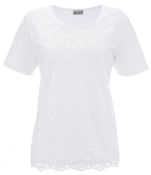 B-Ware / 2. Wahl - Trachtenshirt Hammerschmiede weiß Gabrielle K.