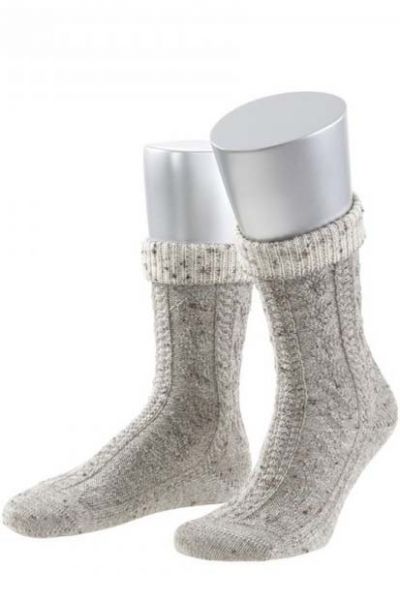 Trachten-Umschlagsocken braun/natur Lusana