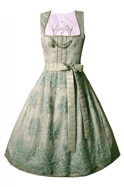 Dirndl Designerdirndl midi 65 cm Gössenheim grün mint Tramontana by Bayer Madl