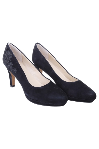 Trachtenpumps Classy Plateu schwarz Krüger