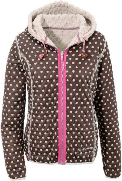 B-Ware / 2. Wahl - Damen Outdoorjacke Wendejacke Brandelberg braun beige Almgwand