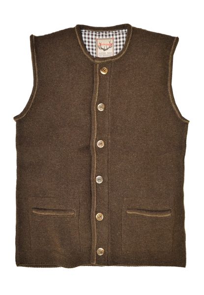 Strickweste Jonas 3 braun muskat Stockerpoint