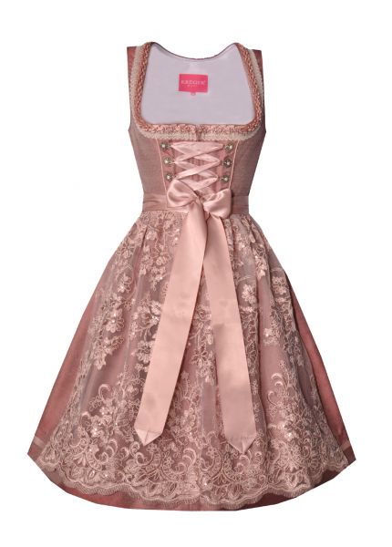 Dirndl mini 59cm Hintergschwendt rosa Krüger