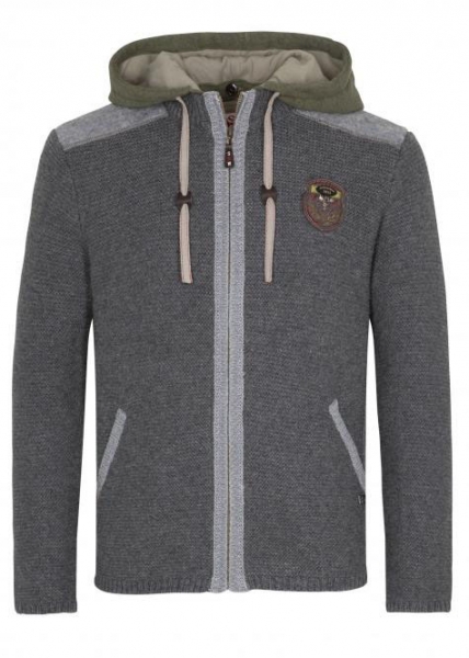 Strickjacke Trachtenjacke Dakar grau moss Spieth &amp; Wensky