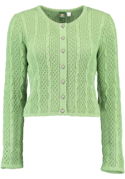 Trachten Strickjacke Trachtenjacke Syrgenstein khaki grün schlamm OS Trachten