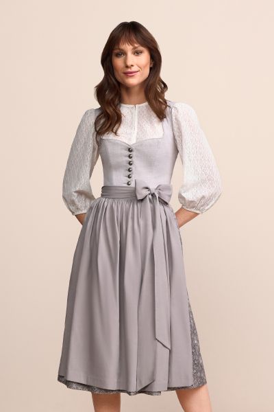 Dirndl midi 70 cm Ileyna hellgrau Krüger Collection