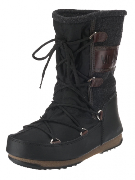 Stiefel Winterboots schwarz anthrazit Vienna Felt Original "Moon Boot"