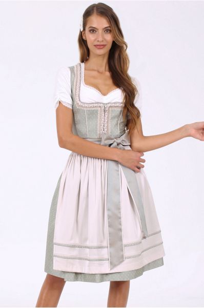 Dirndl midi 60 cm Nina hellgrün grün Krüger