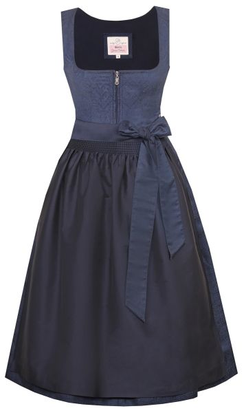 Dirndl midi 70 cm Biebelried navy Marjo