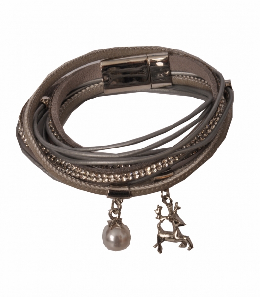 Trachten Armband Nittenau hellgrau