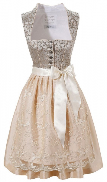 B-Ware / 2. Wahl - Dirndl midi 60 cm Prosmering mint apricot Mondkini