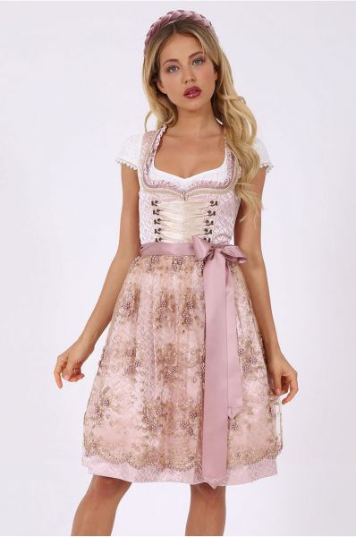 B-Ware / 2. Wahl - Dirndl midi 60 cm Rosalia rosa Krüger