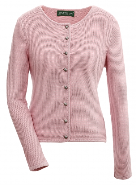 B-Ware / 2. Wahl - Trachtenjacke Trachten Strickjacke Lenya rosa Country Line