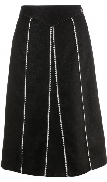 Trachtenrock 70 cm Fluss schwarz Spieth & Wensky