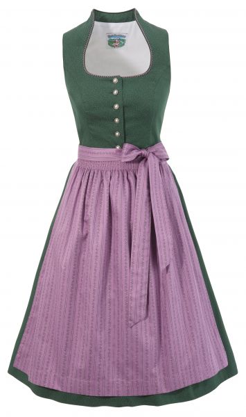 Dirndl midi 66 cm Nicki-Daisy grün rosa Turi Landhaus