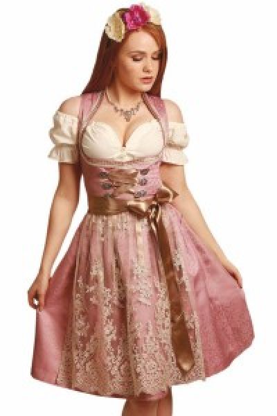 Dirndl midi 60 cm Pechbrunn rose-champagner Fuchs