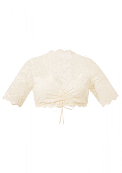 B-Ware / 2. Wahl - Dirndlbluse Fürberg champagner creme Spitze Nina von C.