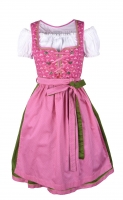 Dirndl midi 60 cm Pretzfeld pink Trachtenset 3-tlg.  Dirndl midi 60 cm Pretzfeld pink Trachtenset 3-tlg.