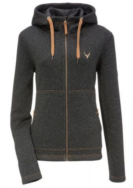 B-Ware / 2. Wahl Trachtenjacke Outdoorjacke Rosenmühle anthrazit grau Strickfleece OS Trachten