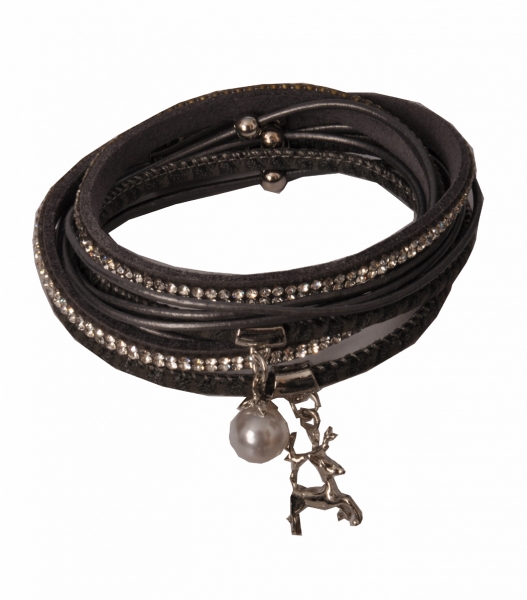 Trachten Armband Nittenau dunkelgrau