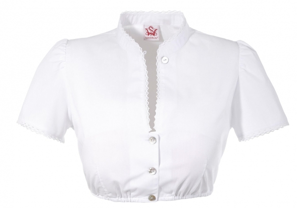 Dirndlbluse Fanny weiß kurzarm Spieth & Wensky