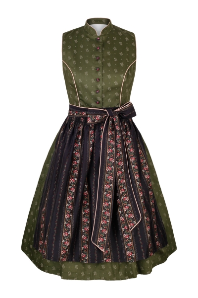 Dirndl midi 60 cm Fremdingen grün Alpenfee